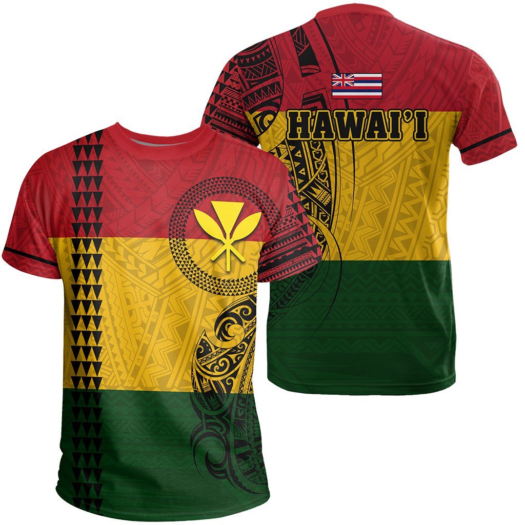 Hawaii Kanaka Flag Polynesian T Shirt