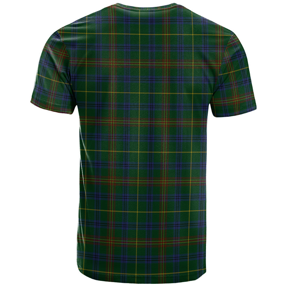 Printivon Kennedy 2 Clan DNA In Me Tartan Crest T Shirt
