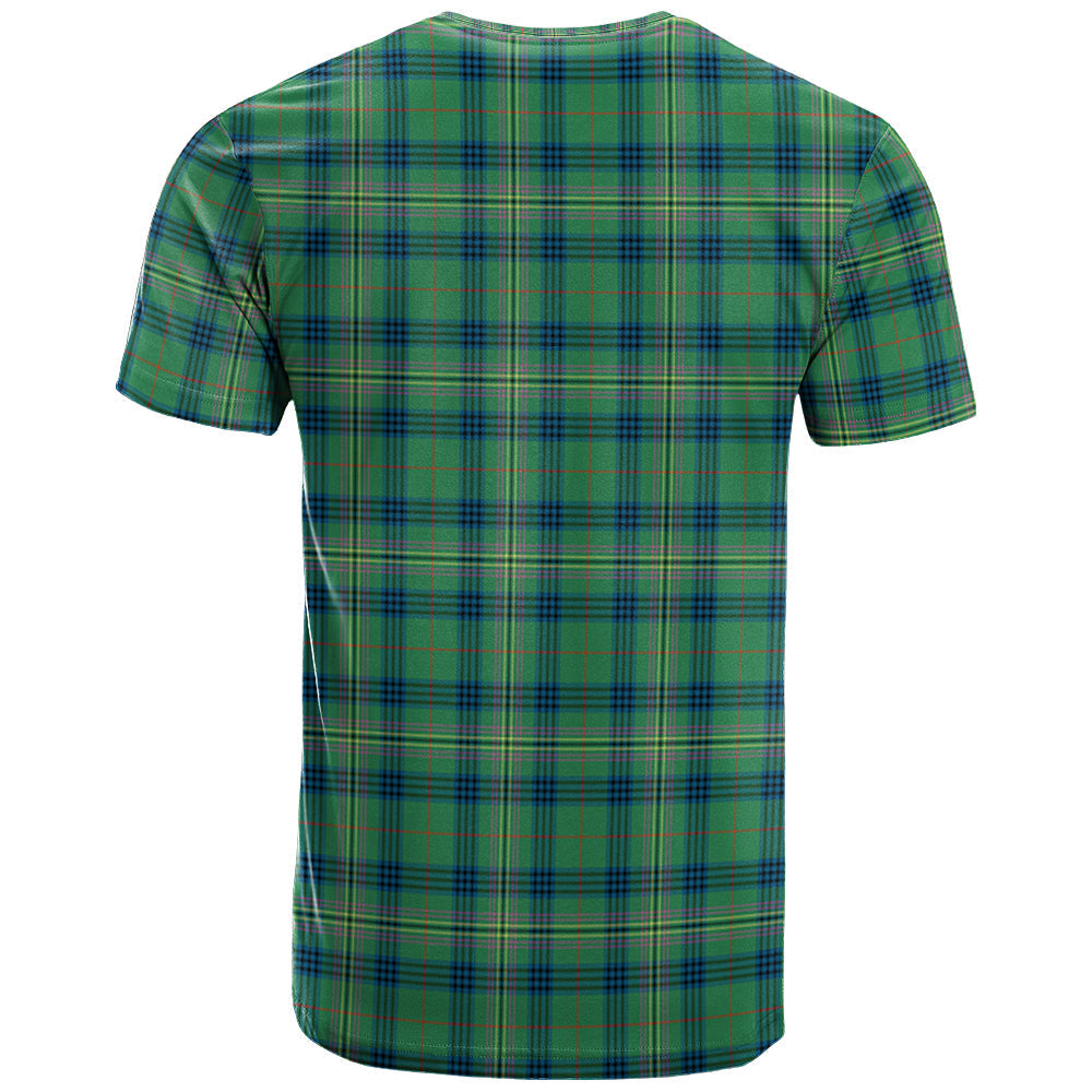 Printivon Kennedy Ancient Clan DNA In Me Tartan Crest T Shirt