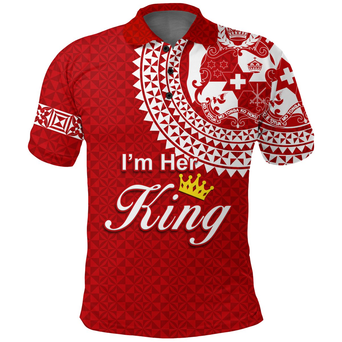 Valentine Day Tonga Couple Love King Polo Shirt Tongan Turtle Shirt