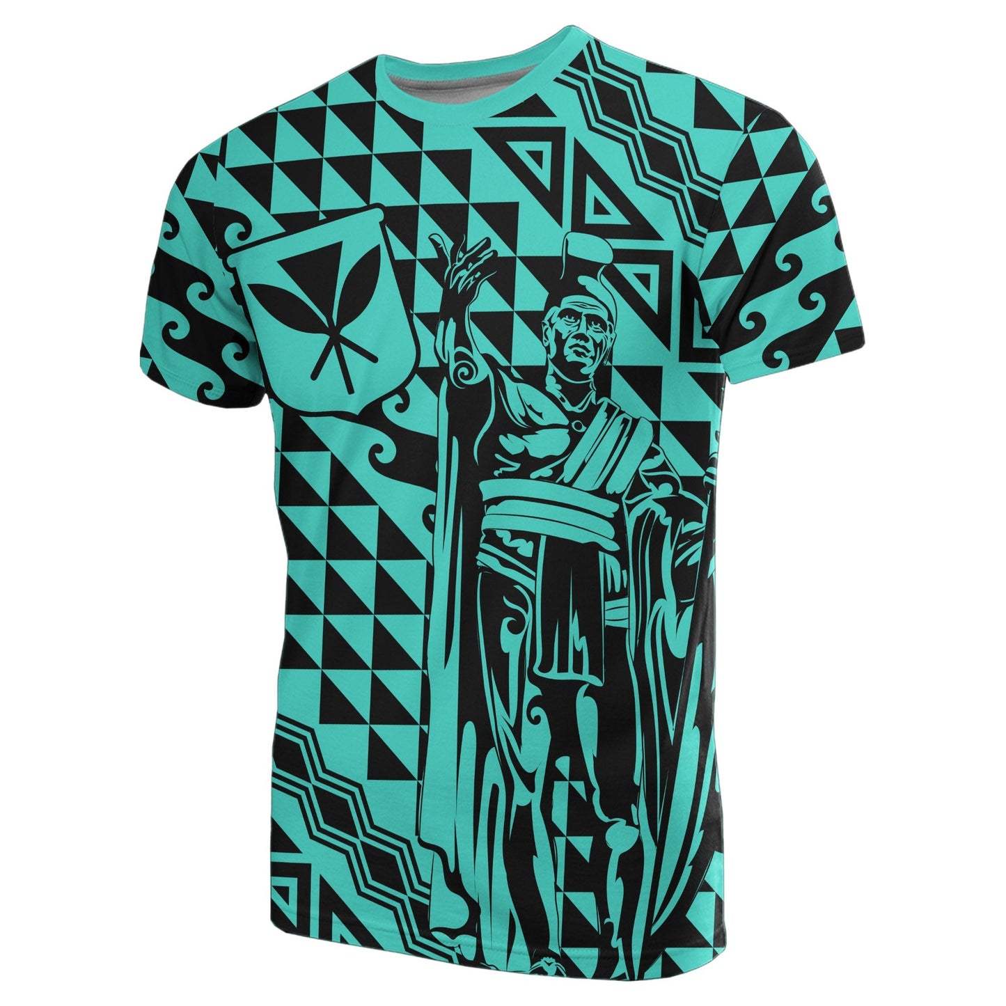 Hawaii T-Shirt King Kakau Kanaka Turquoise
