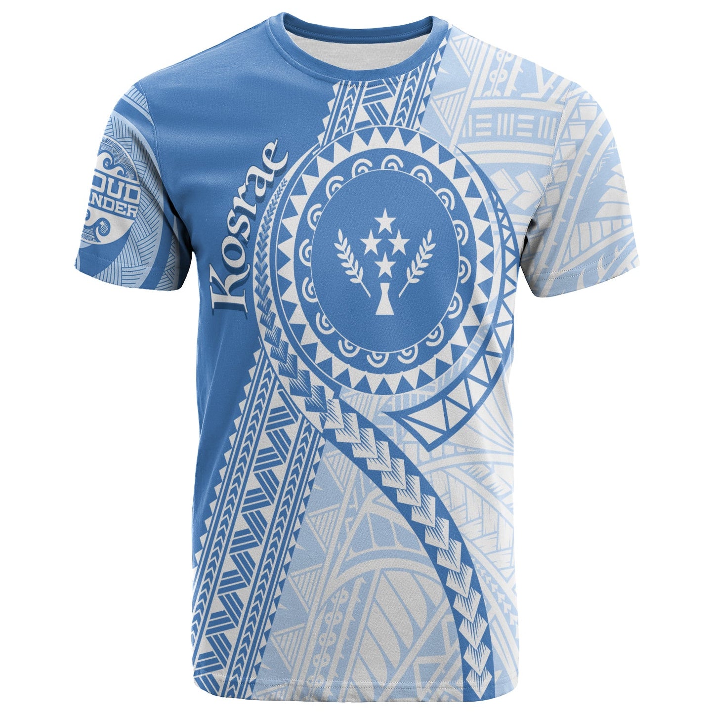 FSM Kosrae Micronesian Pattern T Shirt Proud Islander