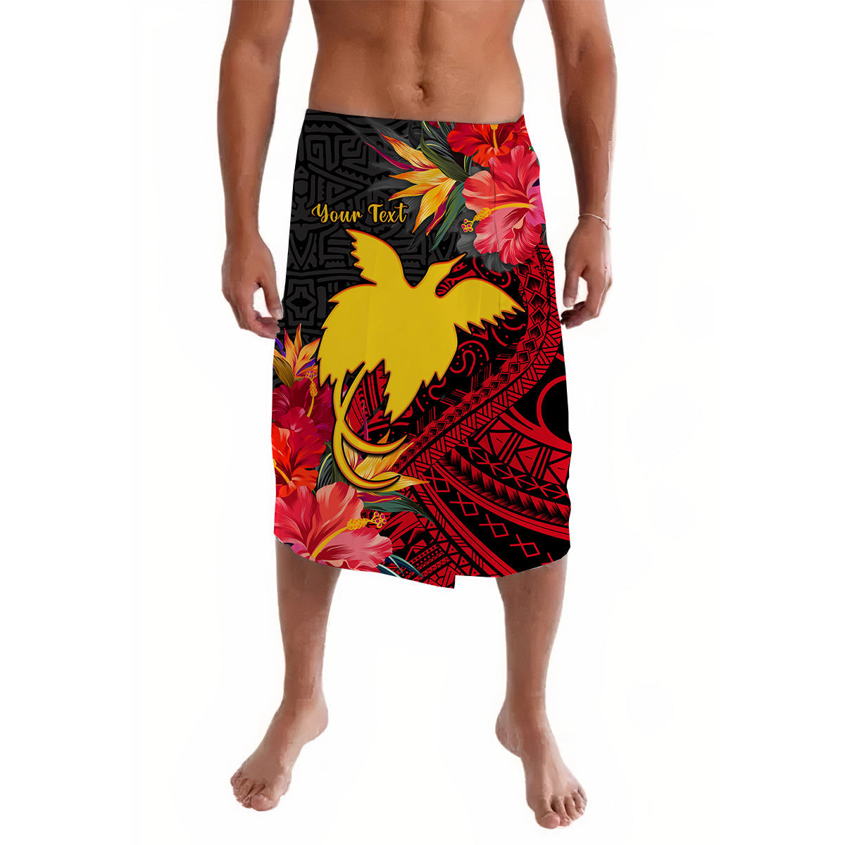 (Custom Personalised) Papua New Guinea Lavalava Bird of Paradise Ver.01