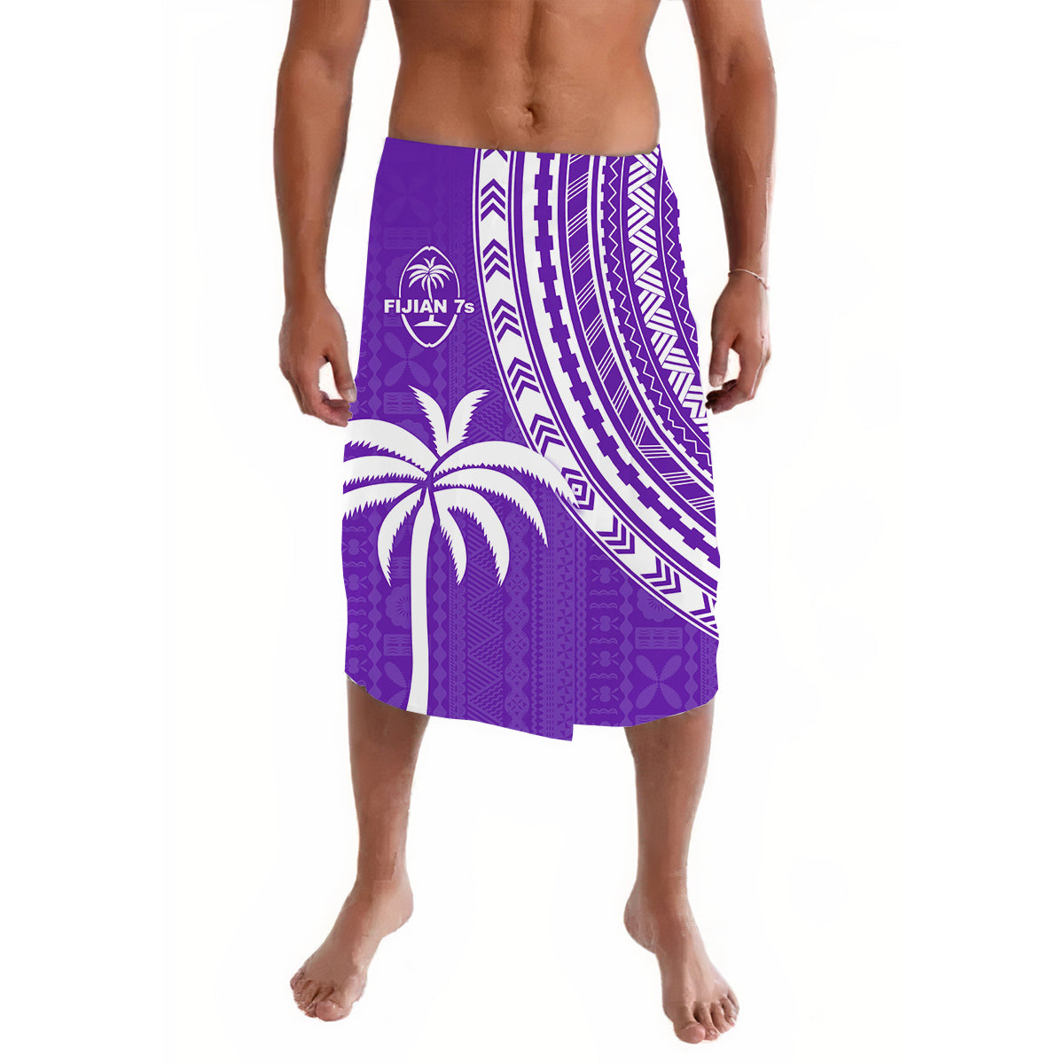 Fiji Rugby Sevens Lavalava Fijian 7s Tapa Polynesian Purple