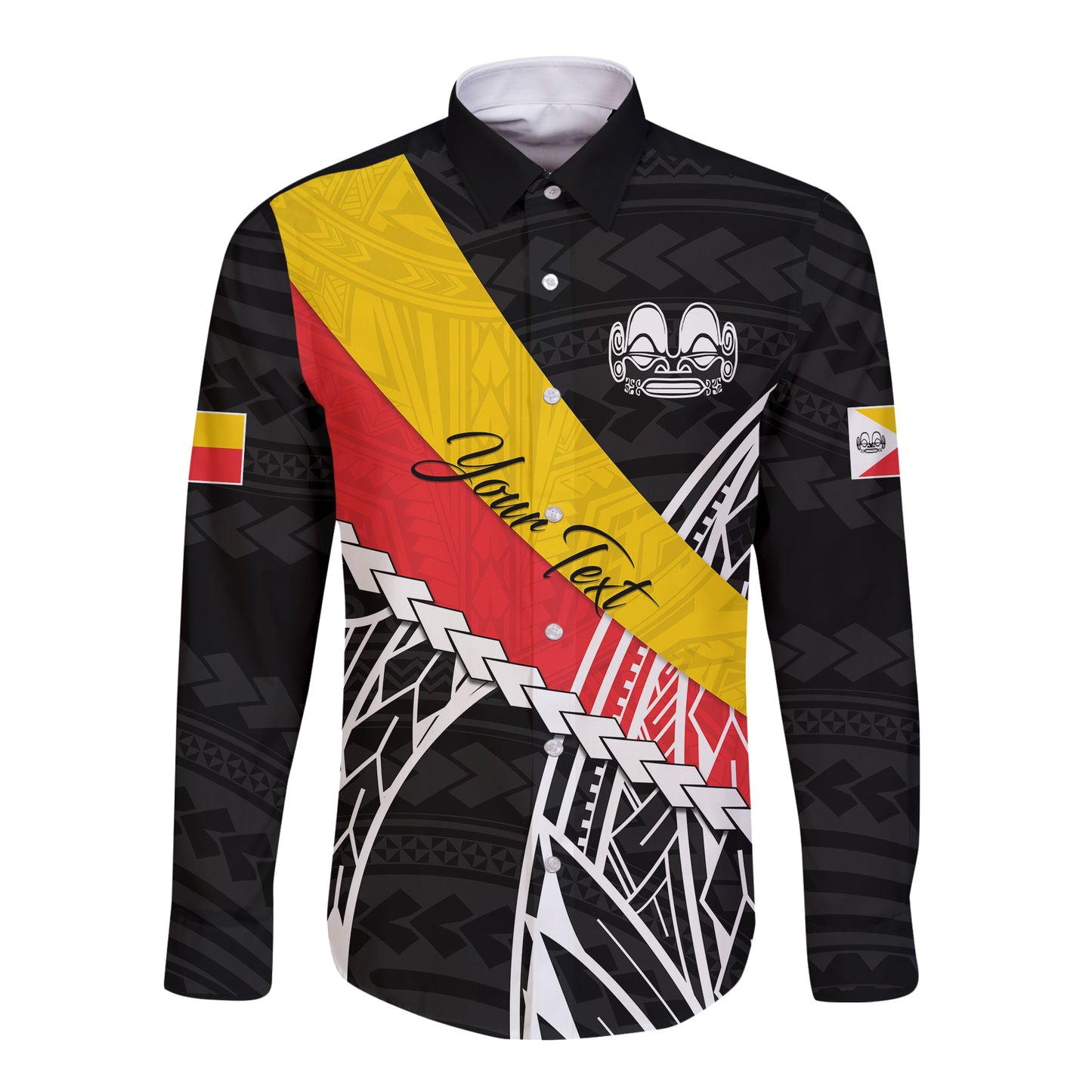(Custom Personalised) Marquesas Islands Long Sleeve Button Shirt Style Life