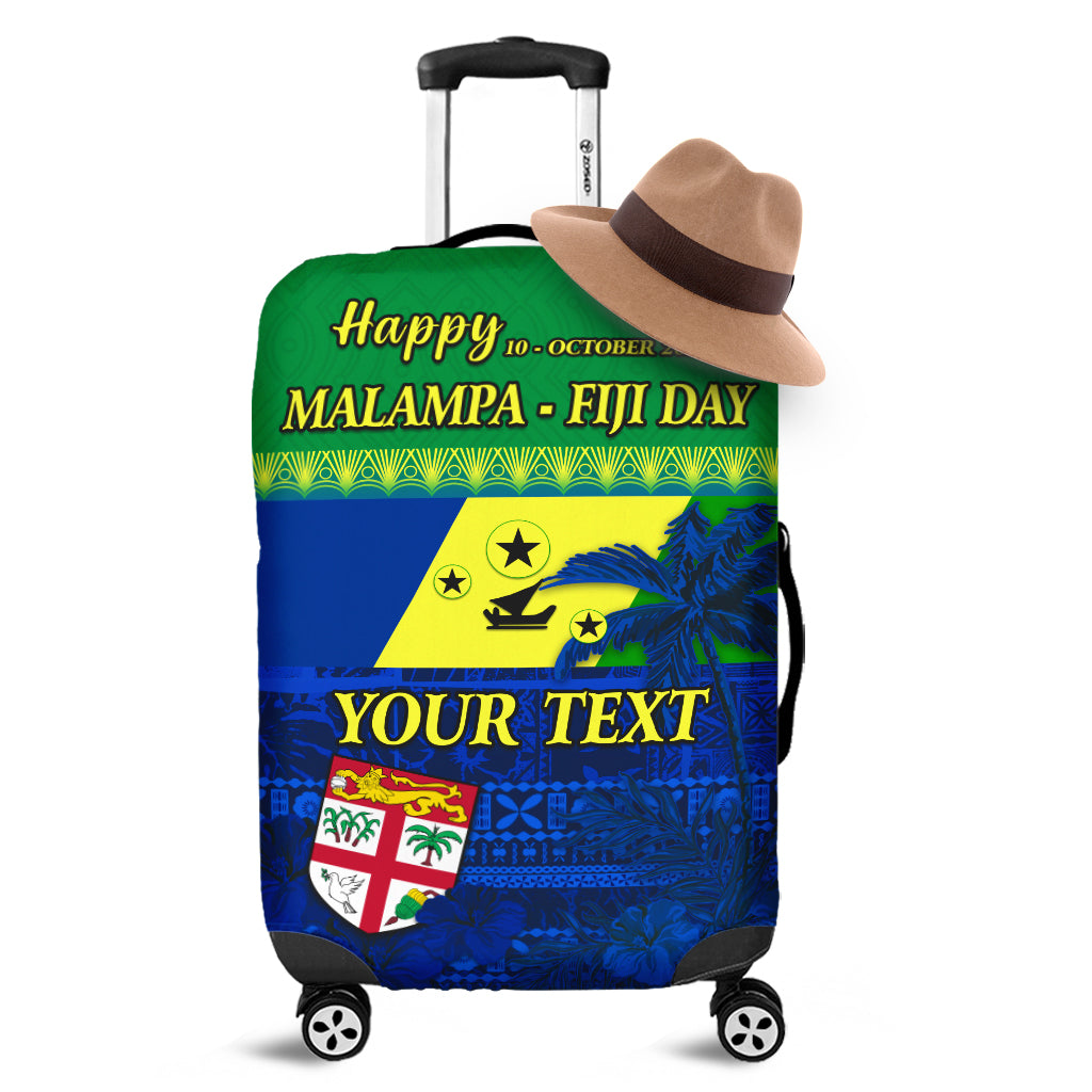 (Custom Personalised) Malampa Fiji Day Luggage Covers Vanuatu Polynesia mix Flowers