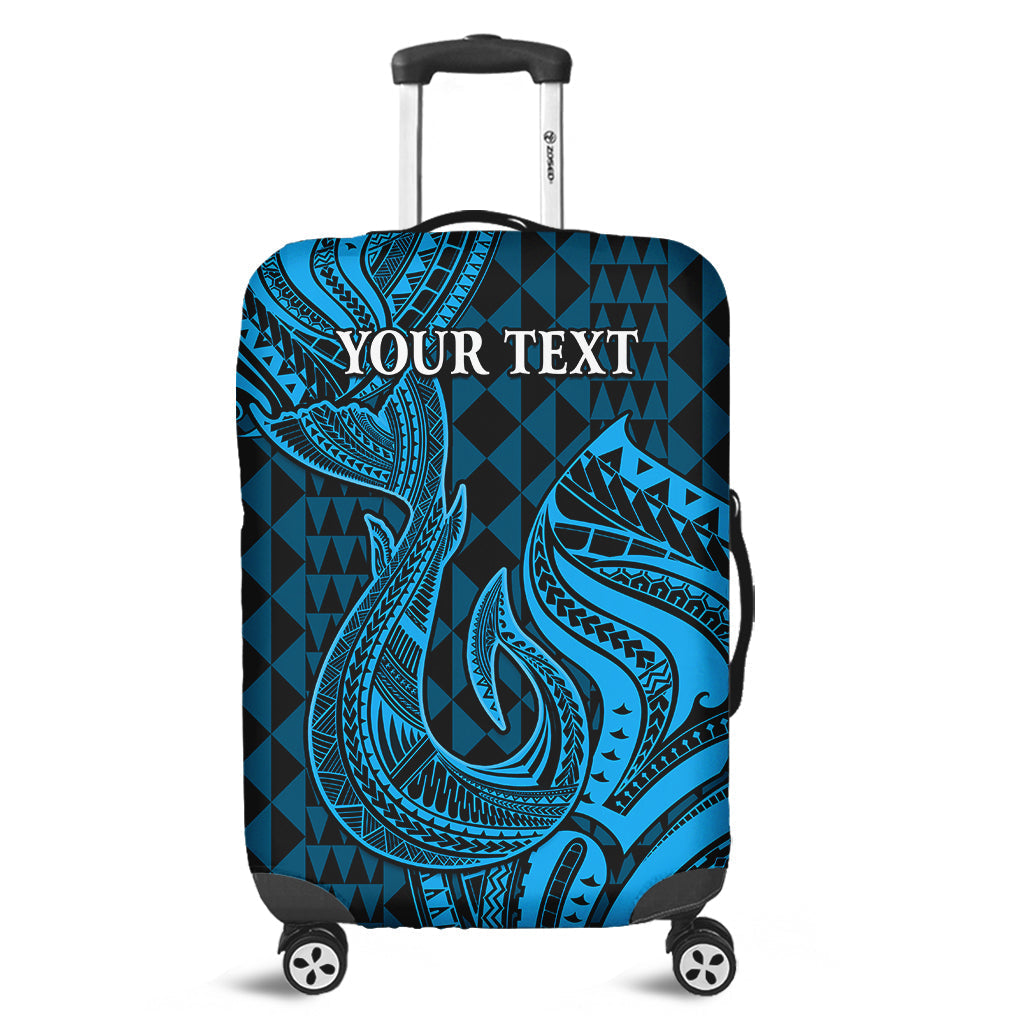 (Custom Personalised) Hawaii Luggage Cover Kakau Polynesia Hawaiian Fish Hook Ver.05