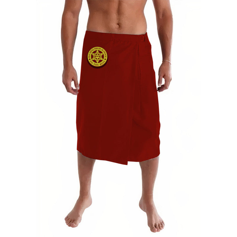 Tonga Ha'apai High School Lavalava Original Style - Maroon