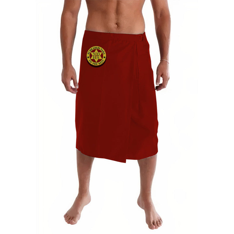 Tonga Niuatoputapu High School Lavalava Original Style - Maroon