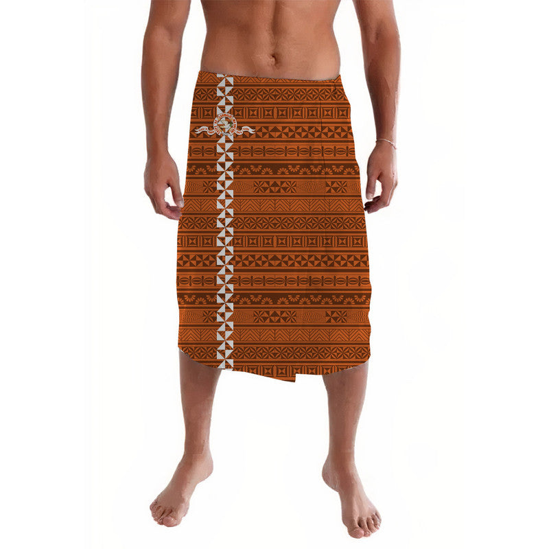 Tonga Tailulu College Lavalava Simple Tongan Style - Orange