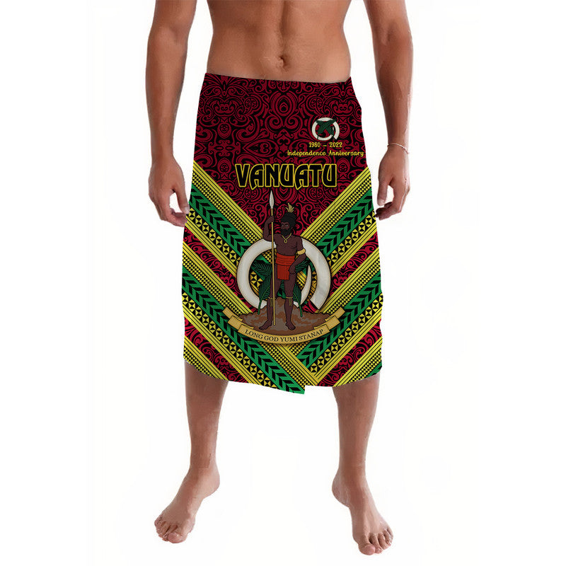 Vanuatu Special Independence Anniversary Lavalava Creative Style - Red