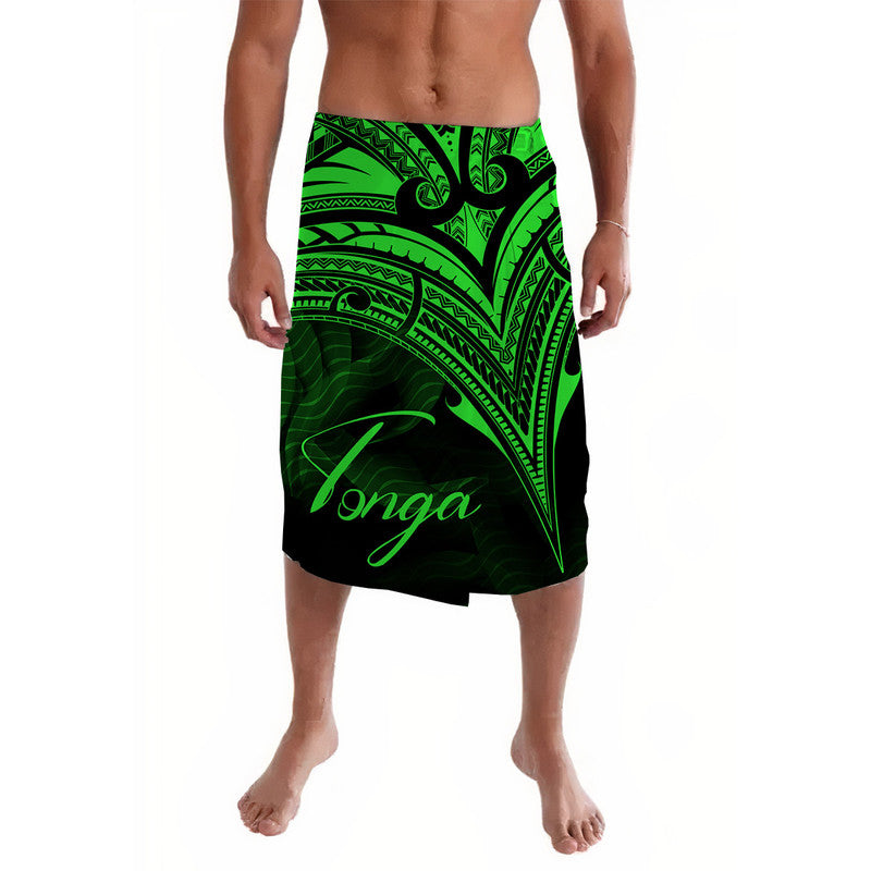 Tonga Lavalava Green Color Cross Style