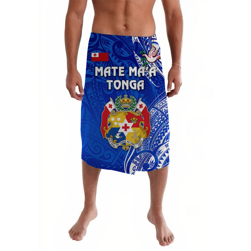 Tonga Coat Of Arms Lavalava Simple Vibes - Blue