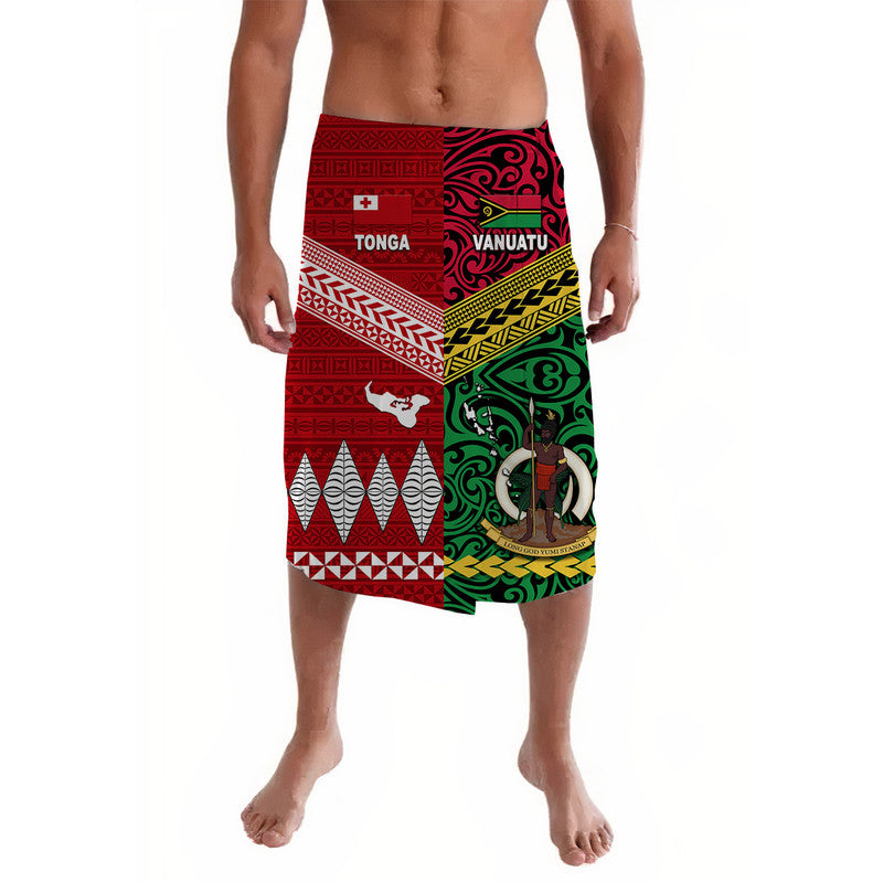 Vanuatu And Tonga Lavalava Polynesian Together - Bright Red