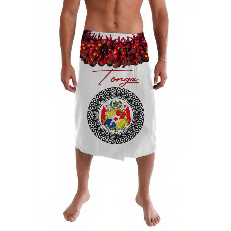 (Custom Personalised) Tonga Emancipation Day Tupenu Independence Day - Unique Kahoa Heilala Flower - White