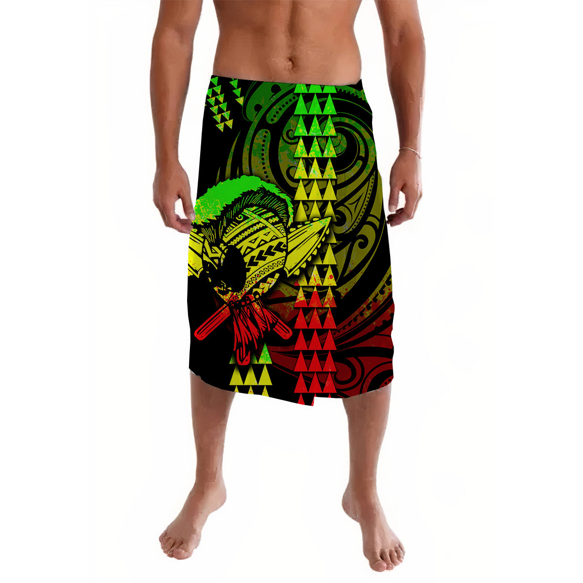 Hawaii Polynesian Warrior Kakau Lavalava-Reggage No.1