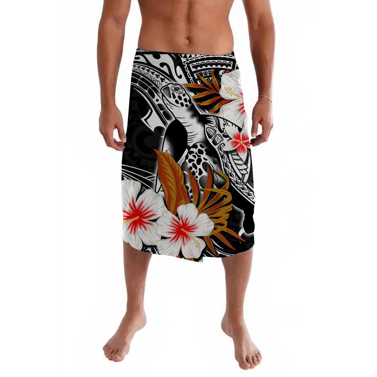 Polynesian Turtle With Hibiscus Lavalava Style No.9