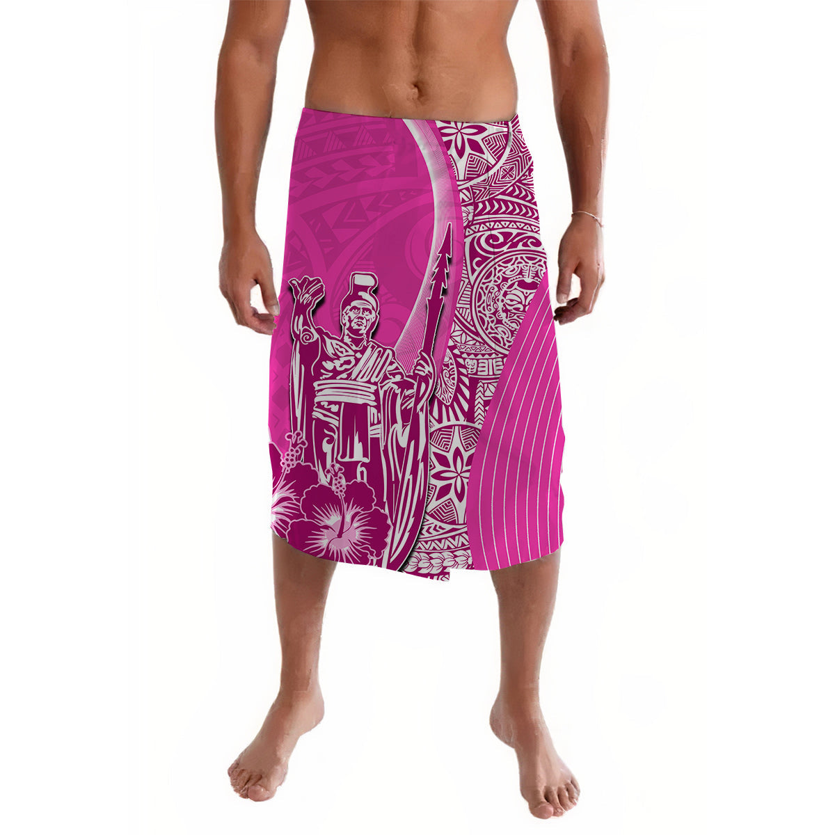 Hawaiian King Kamehameha Lavalava Vibe Pink Style
