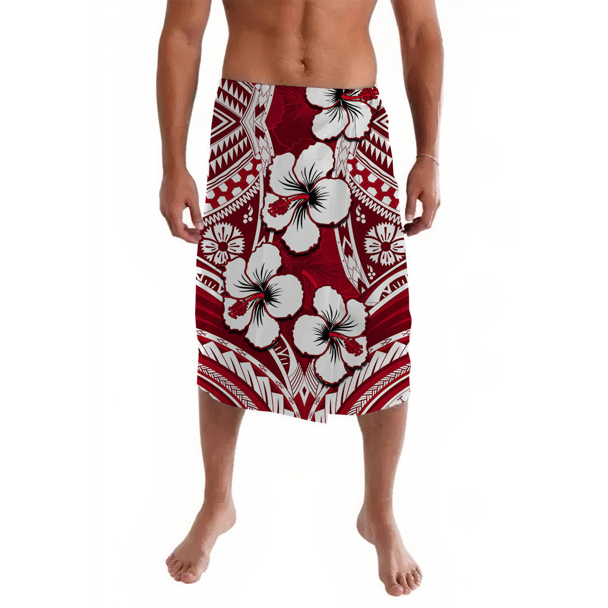 Hibiscus Lavalava Fiji Patterns Red