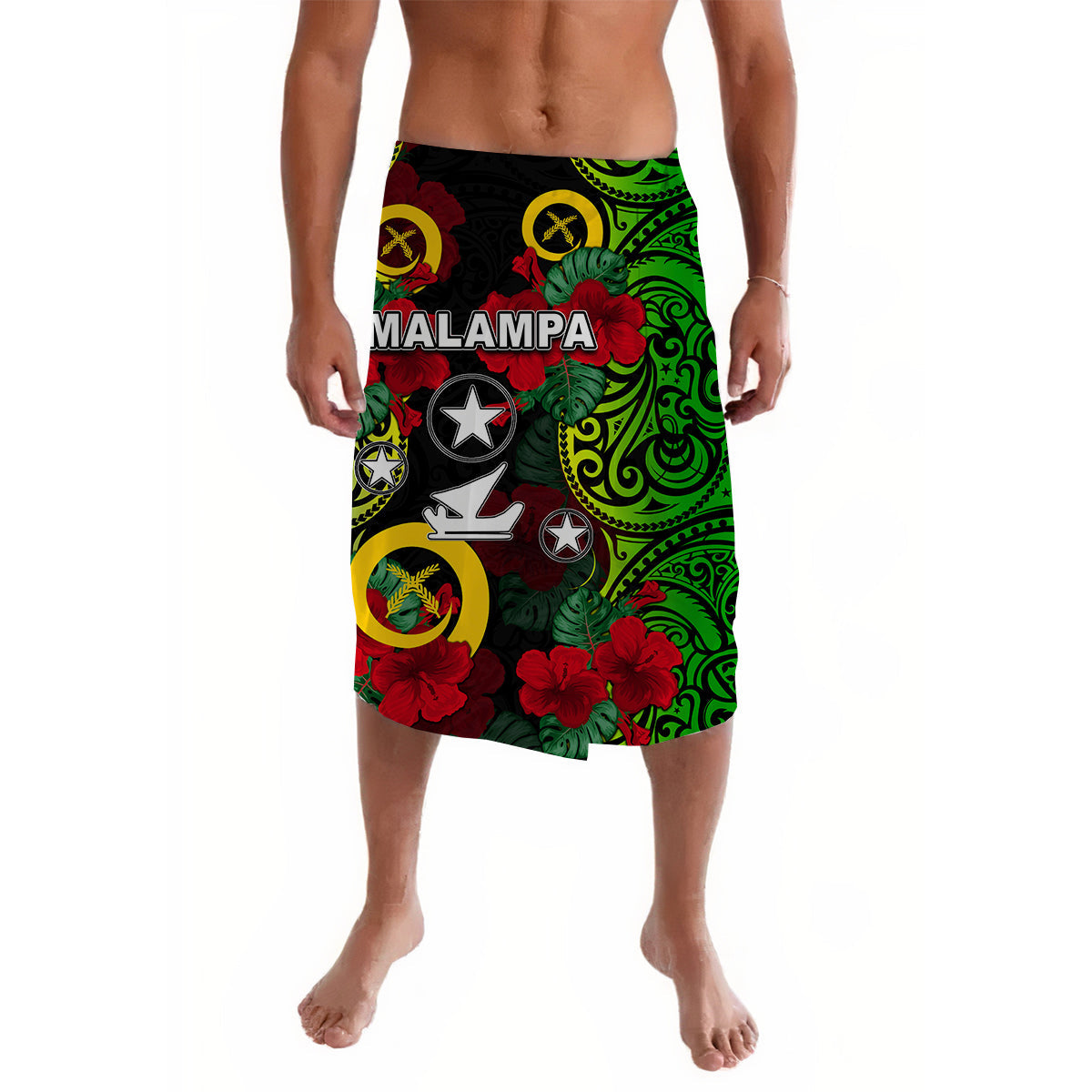 Vanuatu Malampa And Hibiscus Lavalava