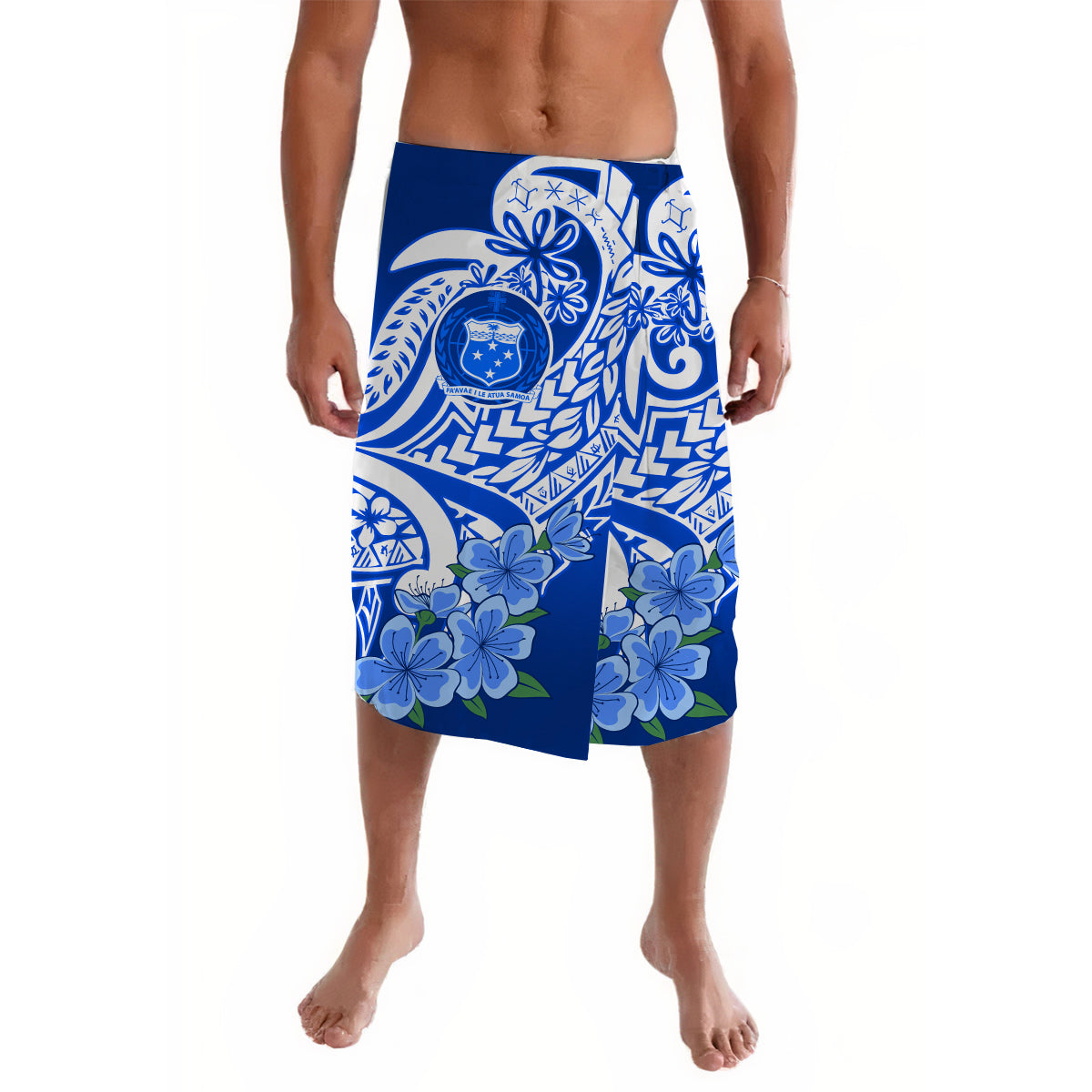 Polynesian Samoa Floral Tribal Lavalava
