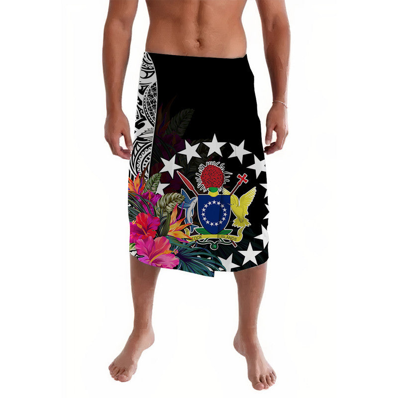 Cook Island Lavalava Tribal Polynesian and Tropical Flowers