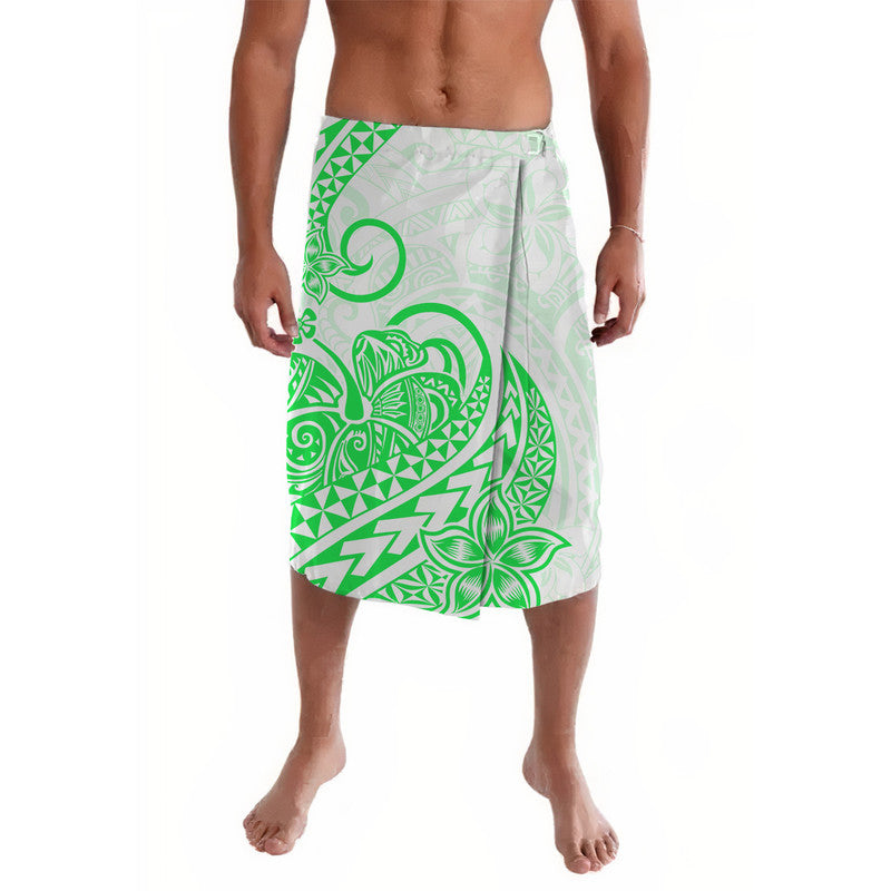 Polynesian Tribal Tattoo Retro Lavalava Green Screen Color