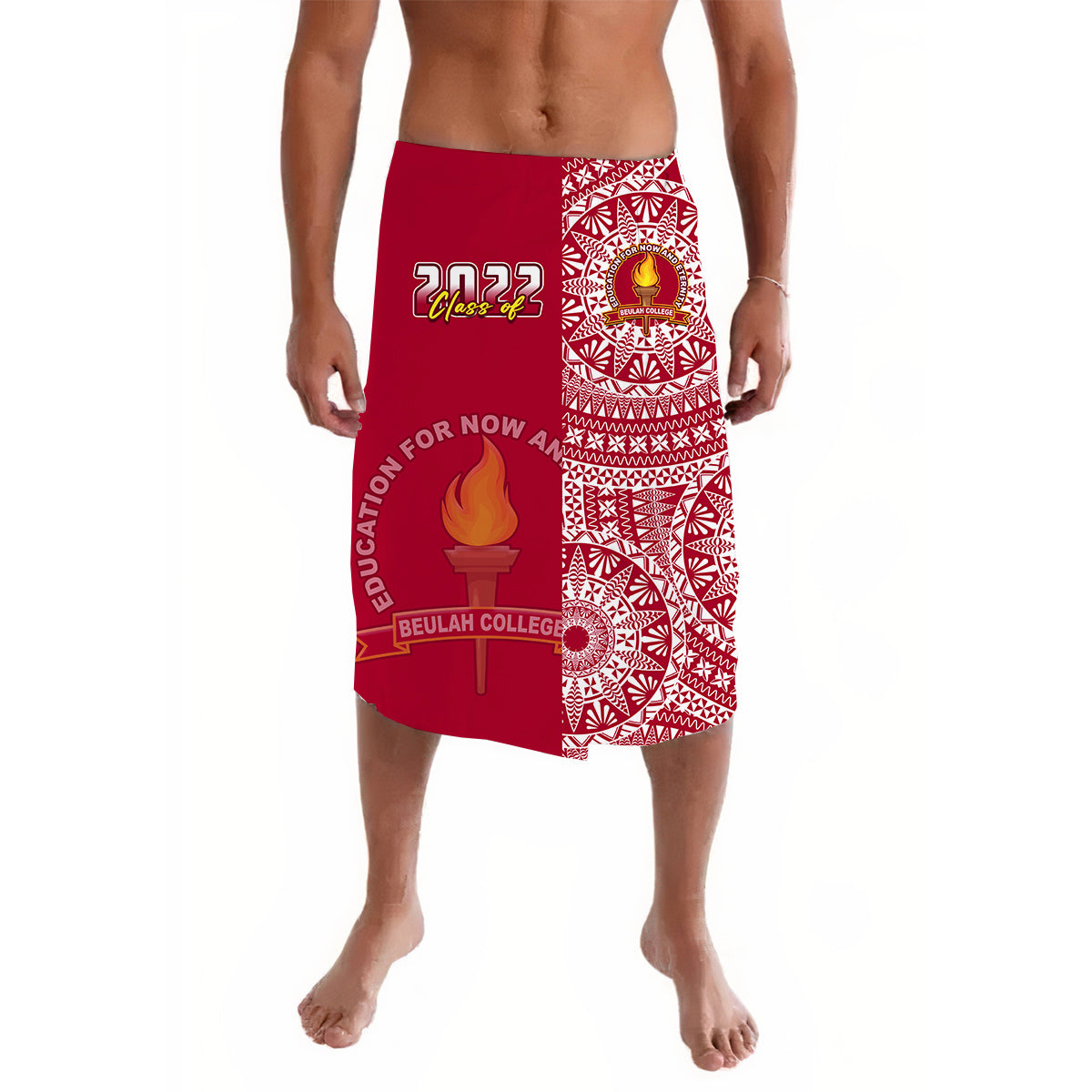 (Custom Your Class Year) Beulah Tonga College Lavalava Class Of Year Tongan Ngatu Pattern