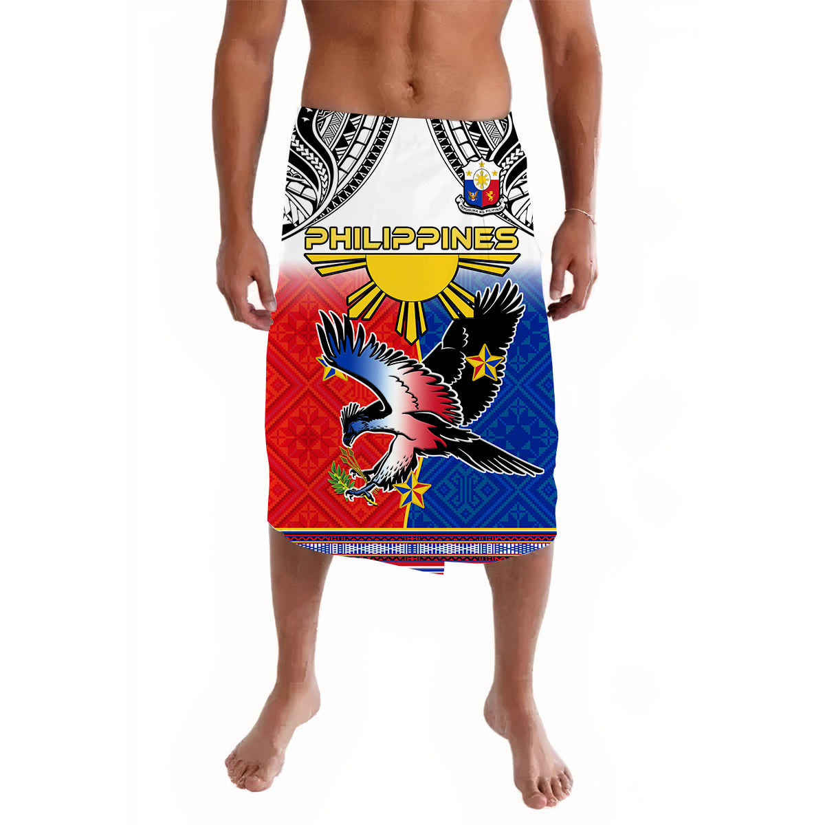 Philippines Lavalava Polynesian Filipino Pattern With Eagle