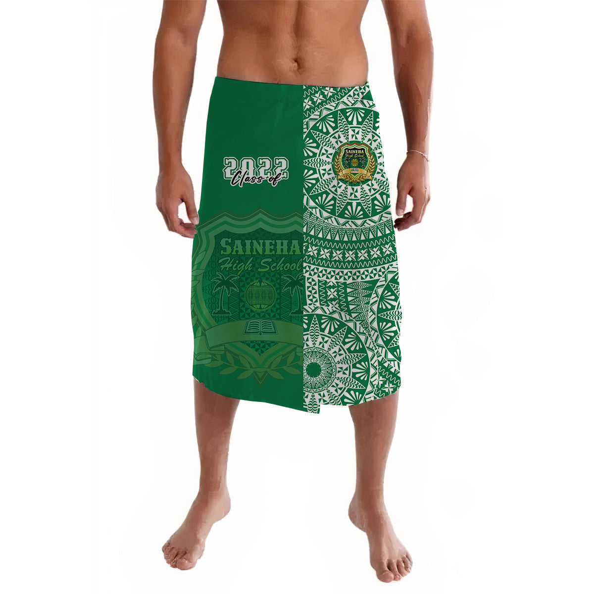 (Custom Your Class Year) Tonga Saineha High School Lavalava Class Of Year Tongan Ngatu Pattern