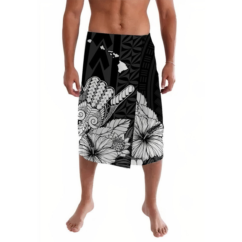 Hawaii Shaka Sign Lavalava Black Version