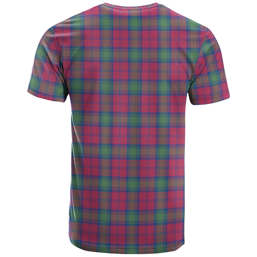 Printivon Lindsay Ancient Clan DNA In Me Tartan Crest T Shirt