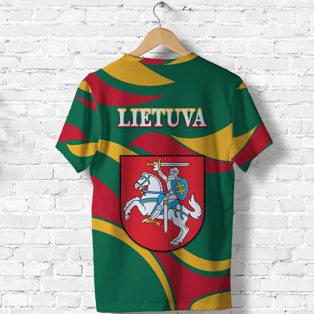Lithuania T Shirt Coat Of Arms Lietuva Sporty Style