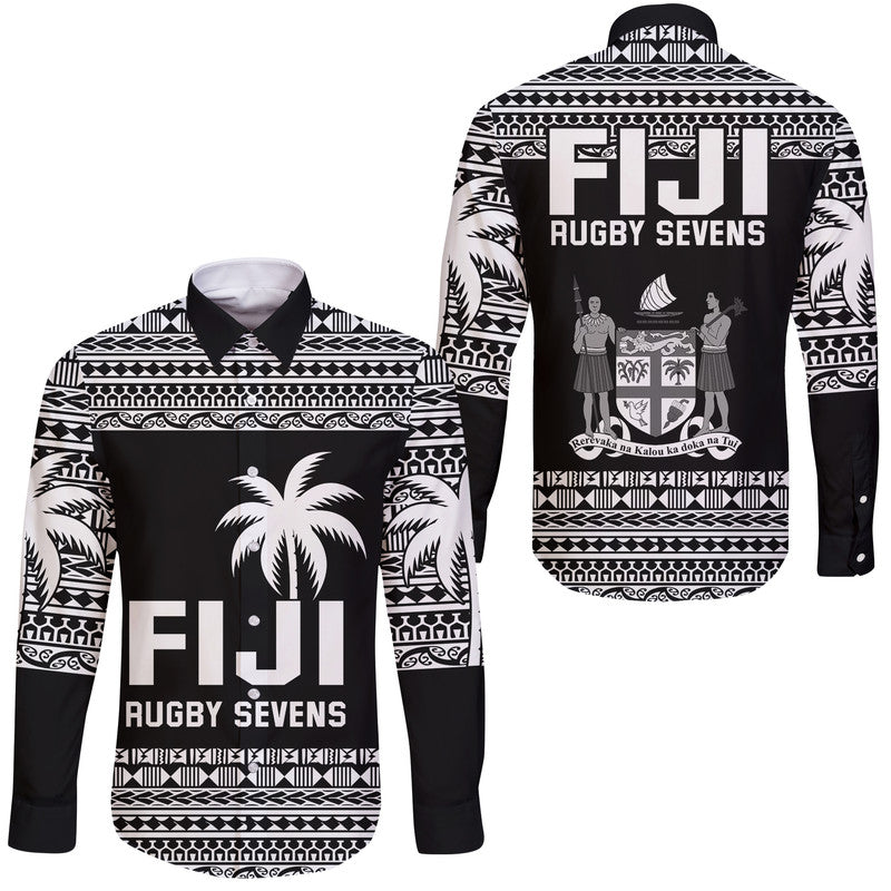 Fiji Rugby Sevens Hawaii Long Sleeve Button Shirt Simple Style