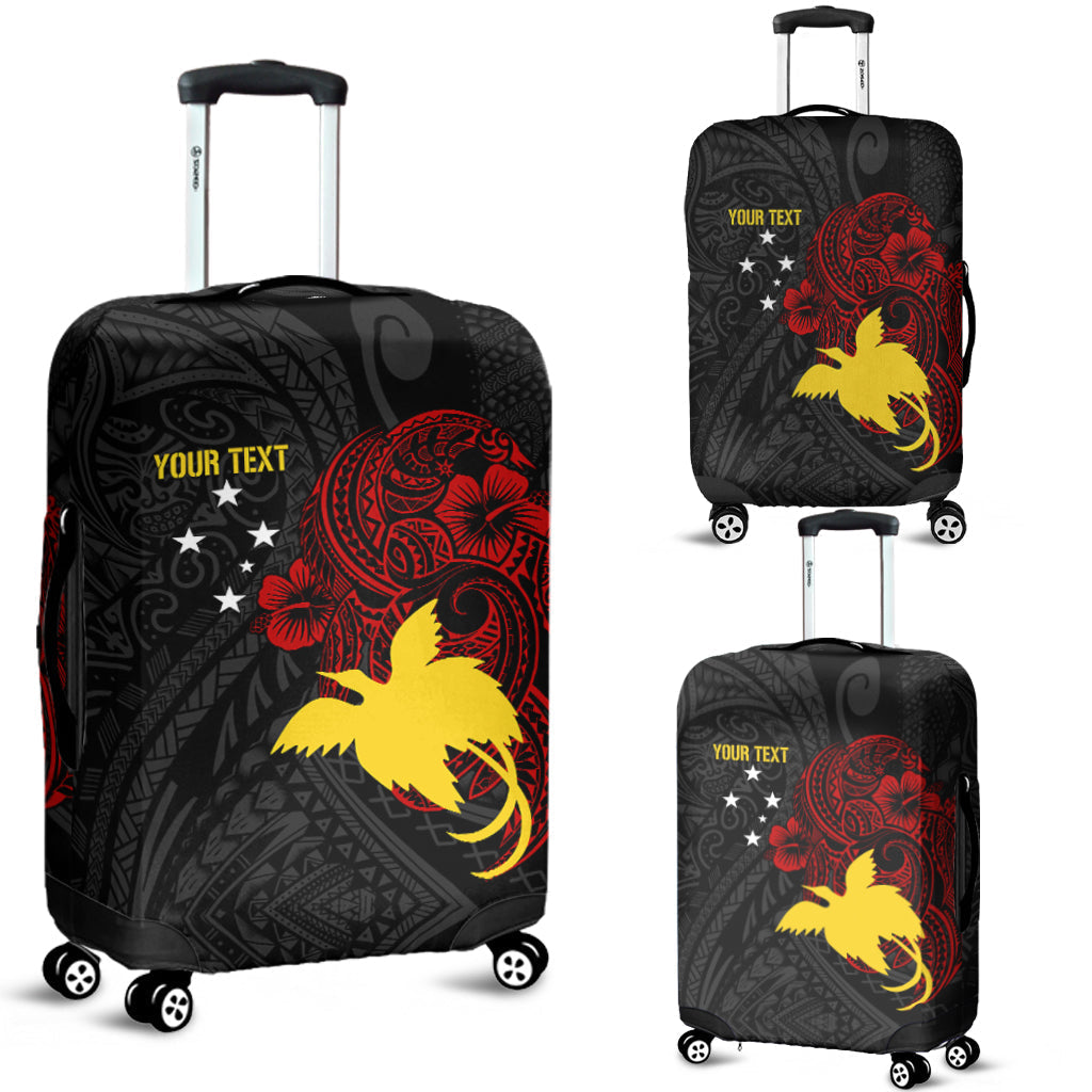 Personalised Papua New Guinea 47th Independence Luggage Cover Tribal Turtle
