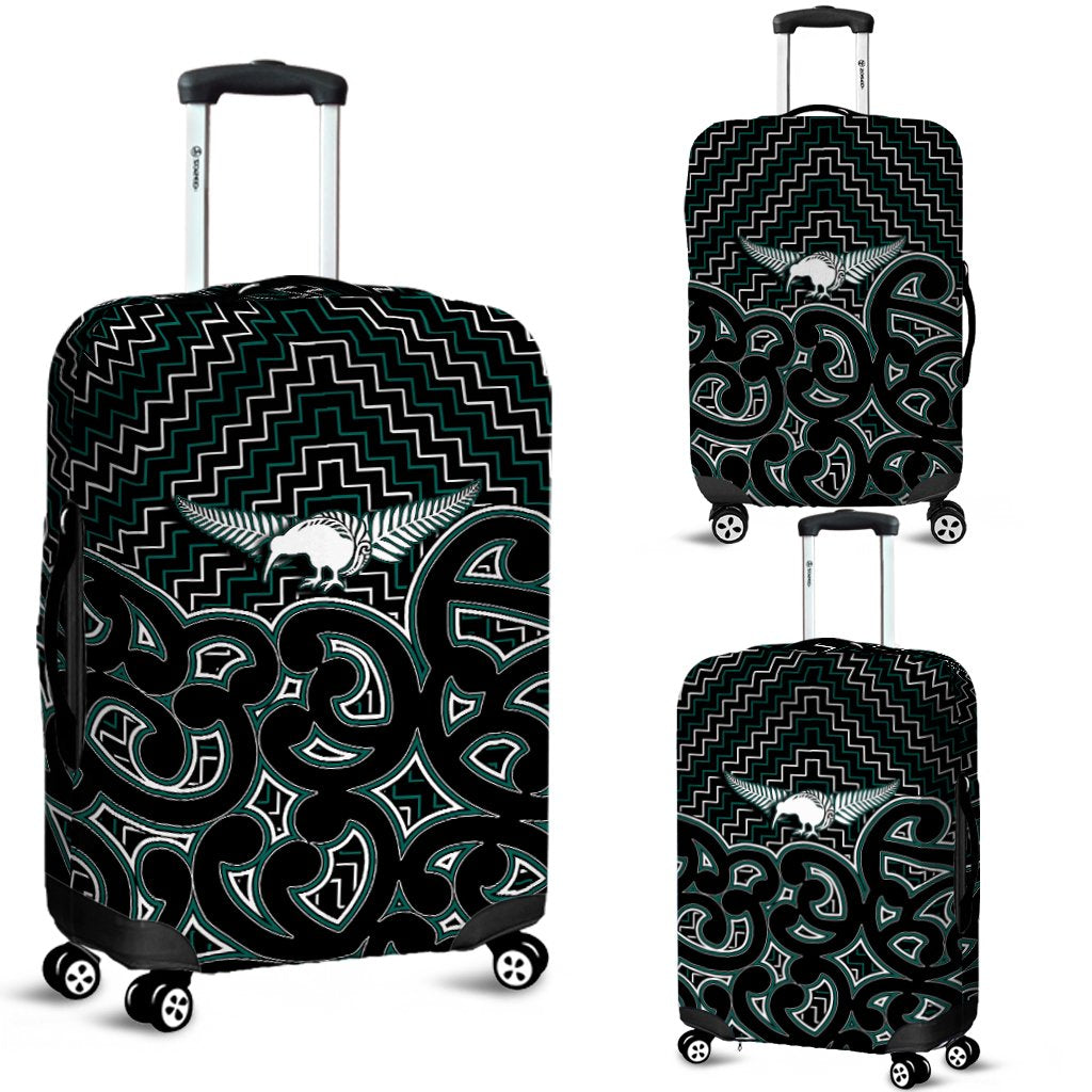 New Zealand Luggage Maori Graphic Tee patterns Green