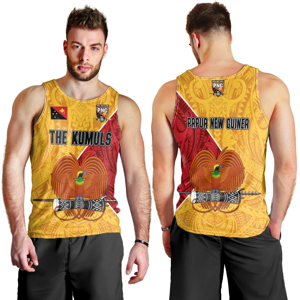 The Kumuls PNG Men Tank Top Papua New Guinea Polynesian Dynamic Style