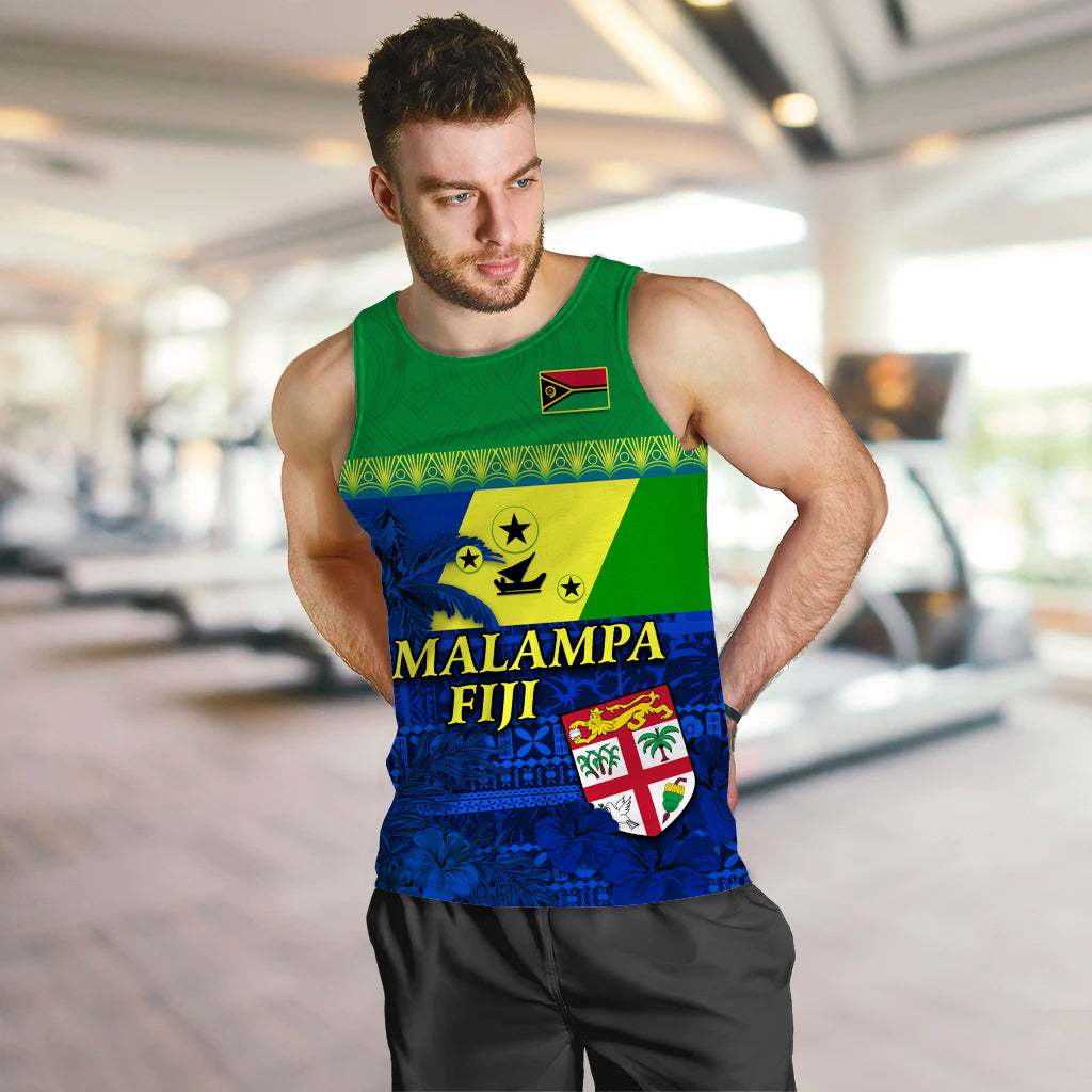 Malampa Fiji Day Men Tank Top Vanuatu Polynesia mix Flowers