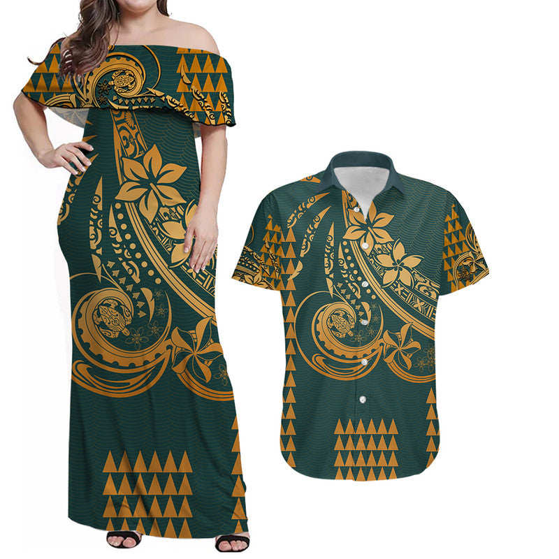 Polynesian Couple Outfits Kakau Hawaiian Polynesian Combo Dress And Shirt