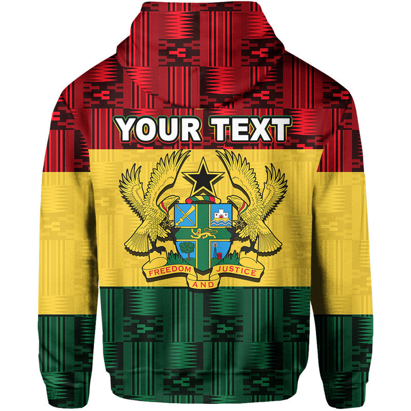 Custom Ghana Flag Mix Patterns Hoodie