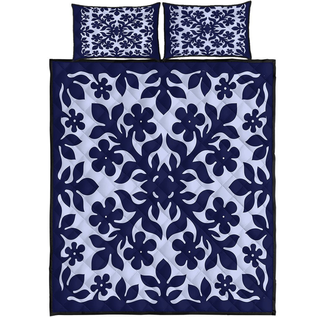 Hawaii Plumeria Quilting Quilt Bed Set AH