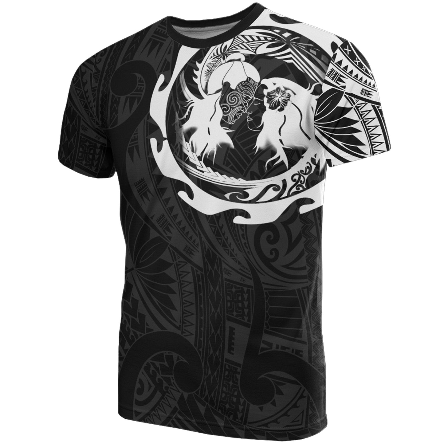 Aotearoa T Shirt Maori Hongi Tattoo