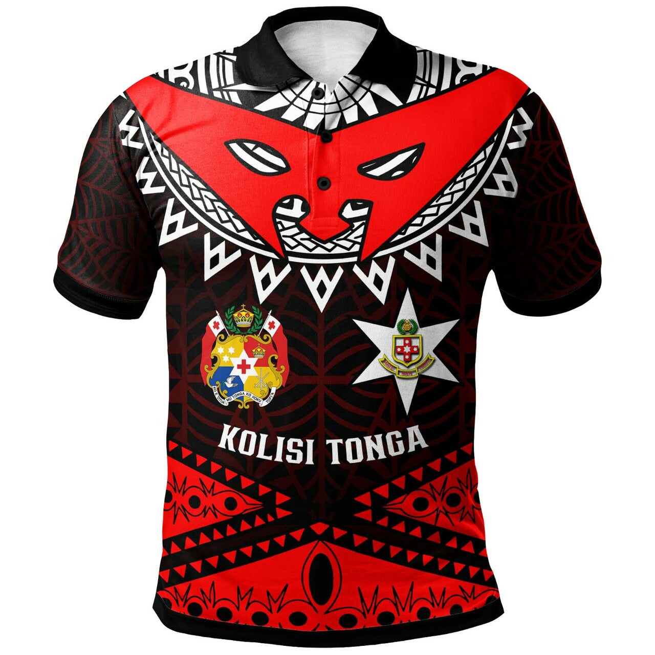 Tonga Polo Shirt - Kolisi Tonga High School with Tonga Patterns Polynesian Culture