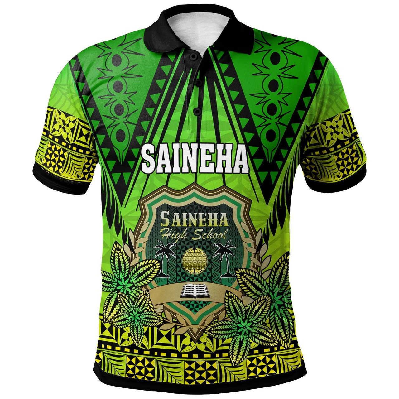 Tonga Polynesian Polo Shirt - Saineha High School with Tonga Patterns and Polynesian Culture