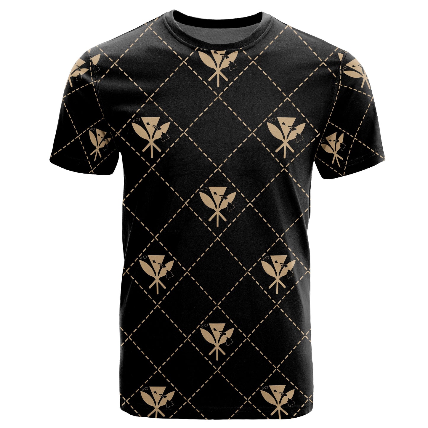 Kanaka Maoli T Shirt Regal Gold AH