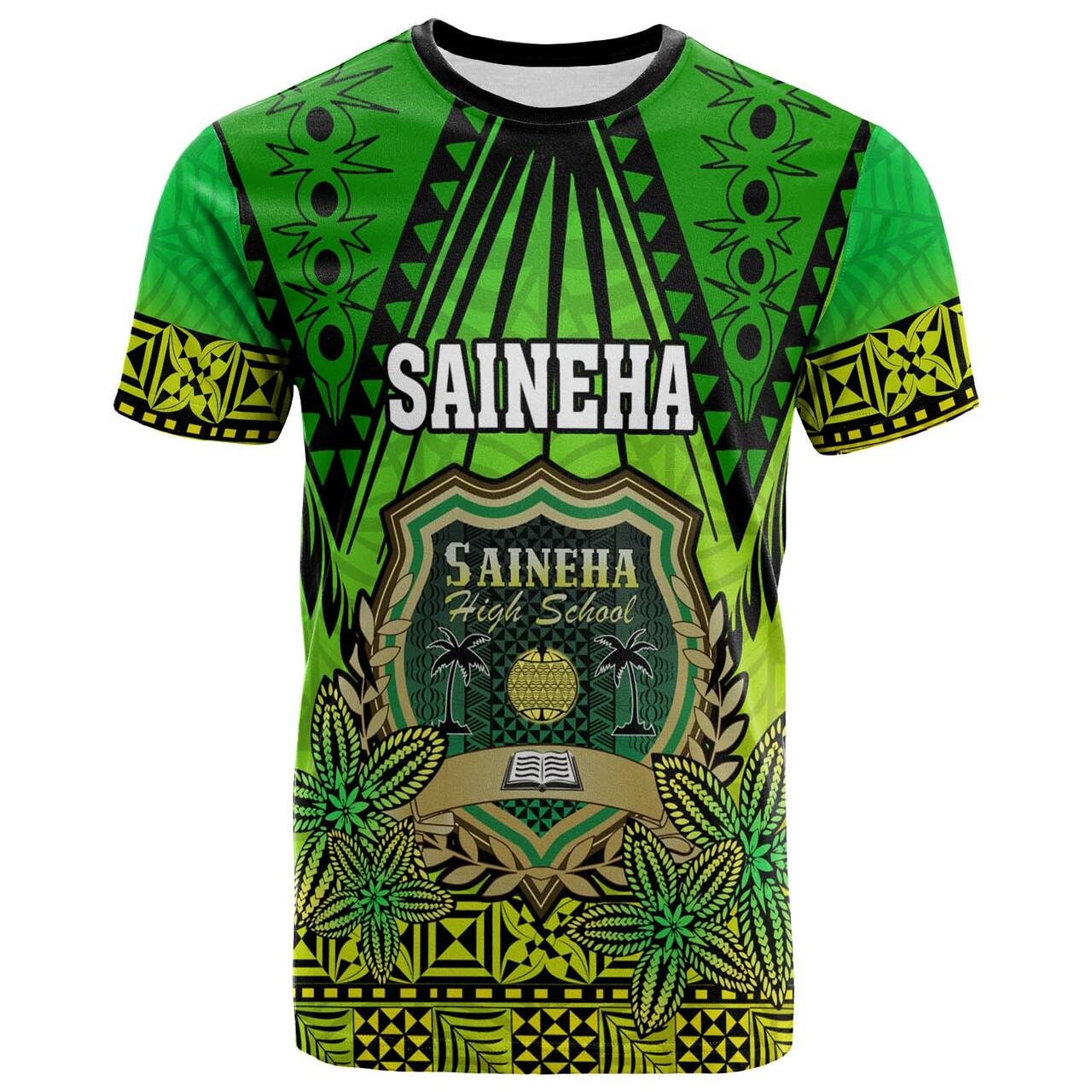 Tonga Polynesian T-Shirt - Saineha High School With Tonga Patterns And Polynesian Culture