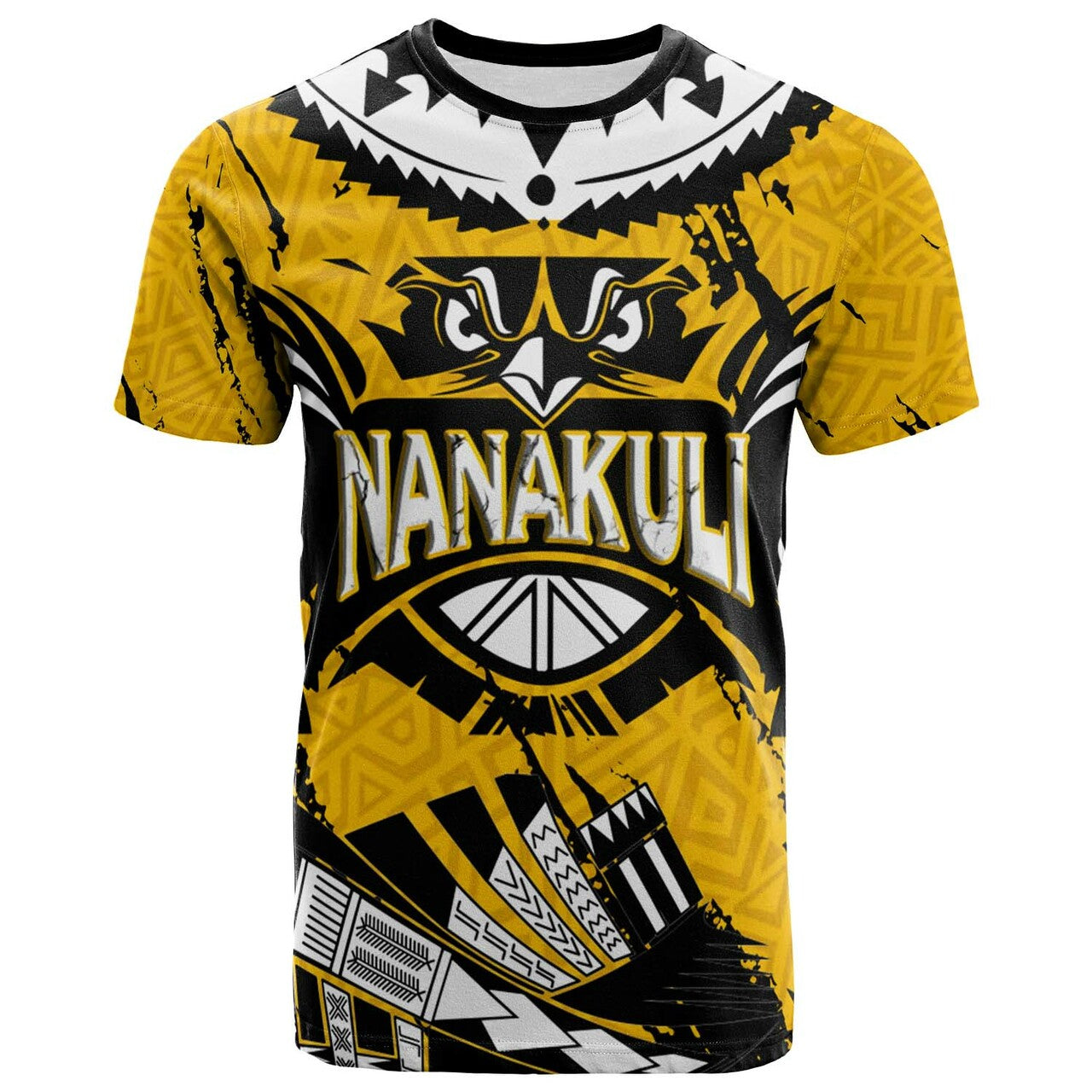 Hawaii Polynesian T-shirt Nanakuli High & Intermediate School Golden Hawks
