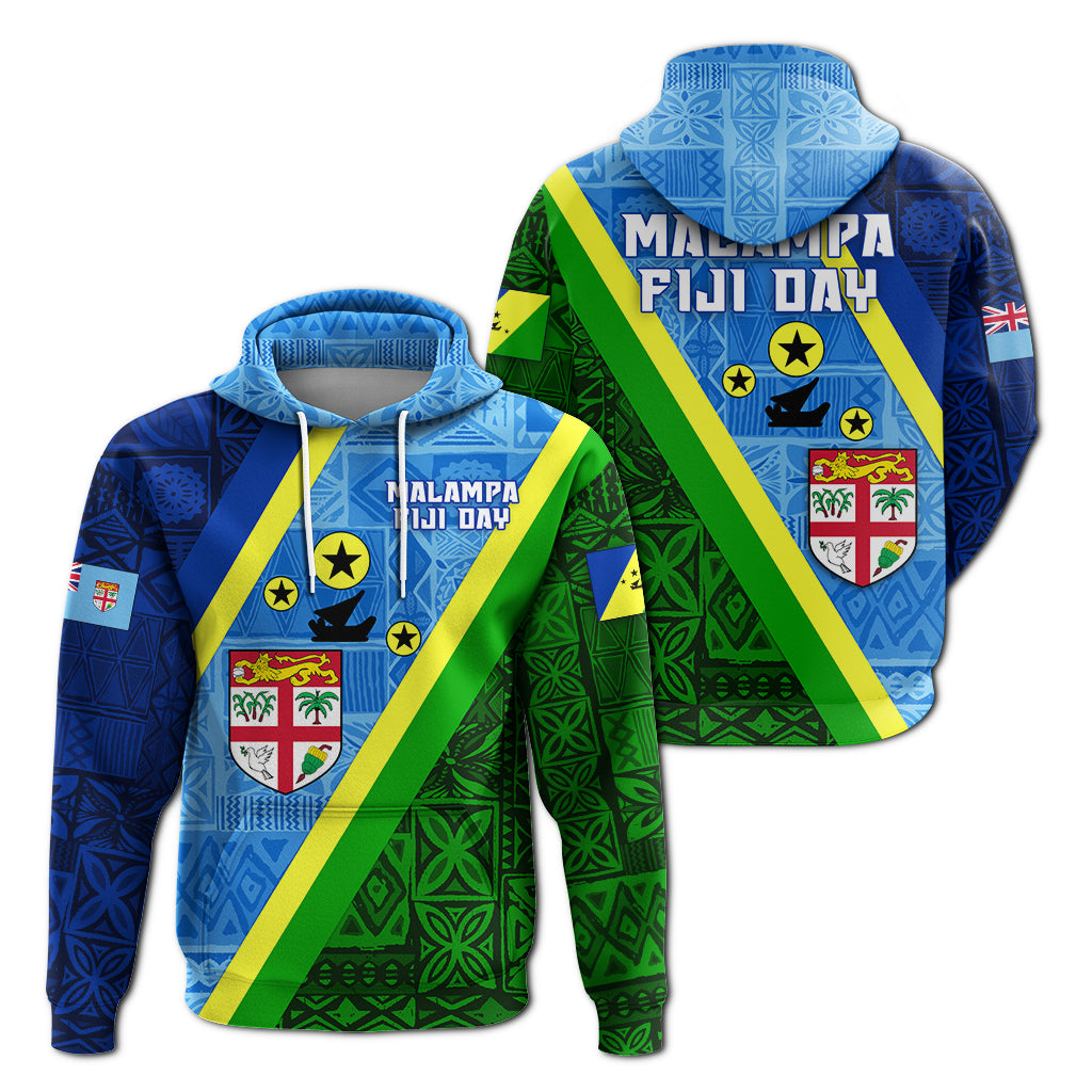 Vanuatu Malampa Fiji Day Hoodie Combine Flag Design