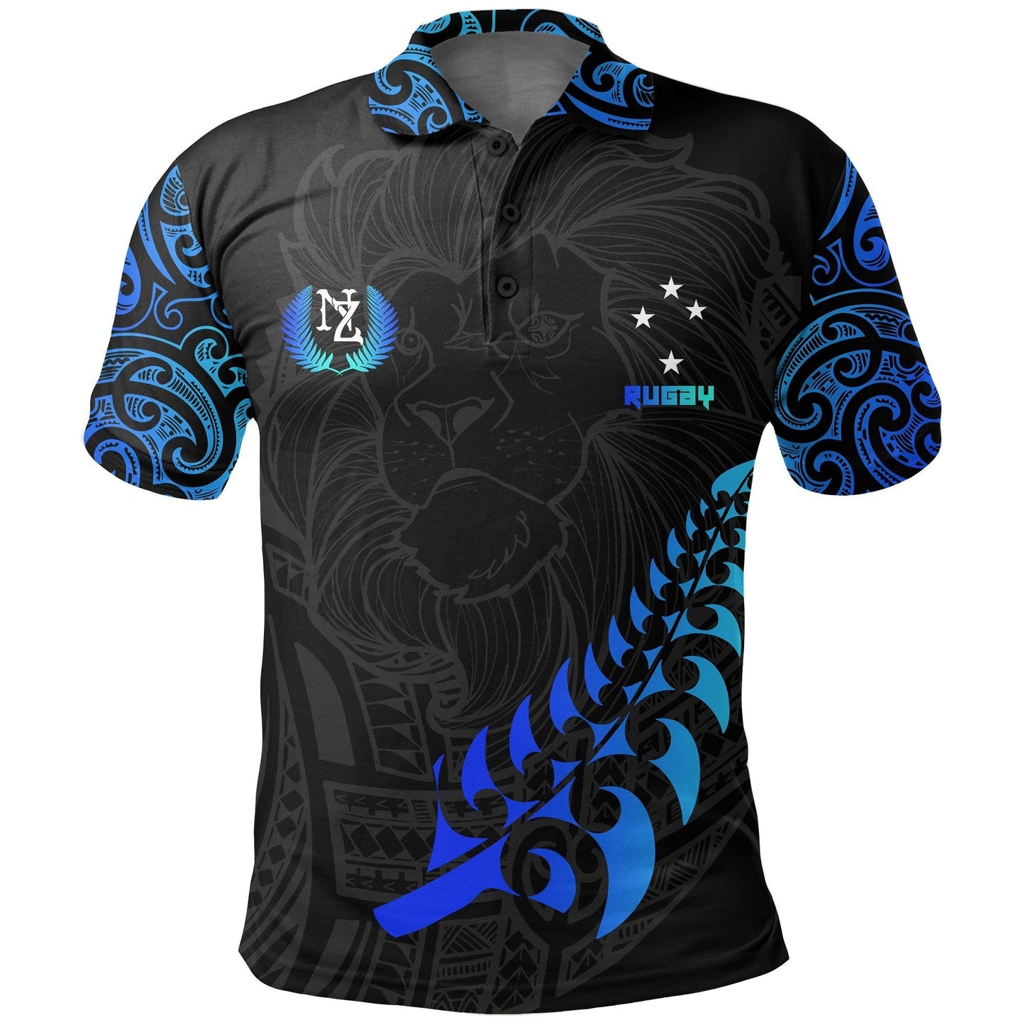 New Zealand Maori Rugby Lion Polo Shirt