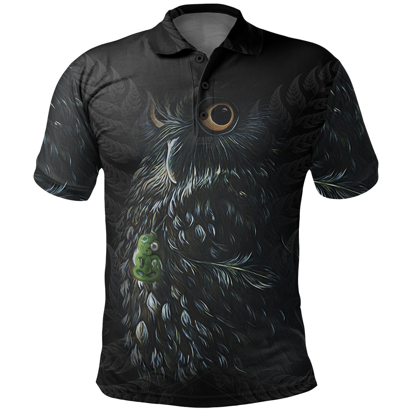 Morepork New Zealand Polo Shirt, Maori Morepork Golf Shirts